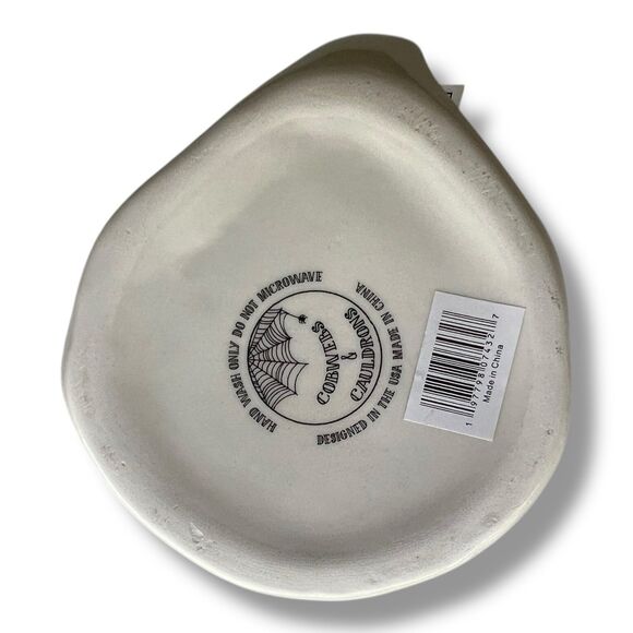 Cobwebs & Cauldrons Hand Painted Cat Pink Bow Halloween Mug - Picture 6 of 10